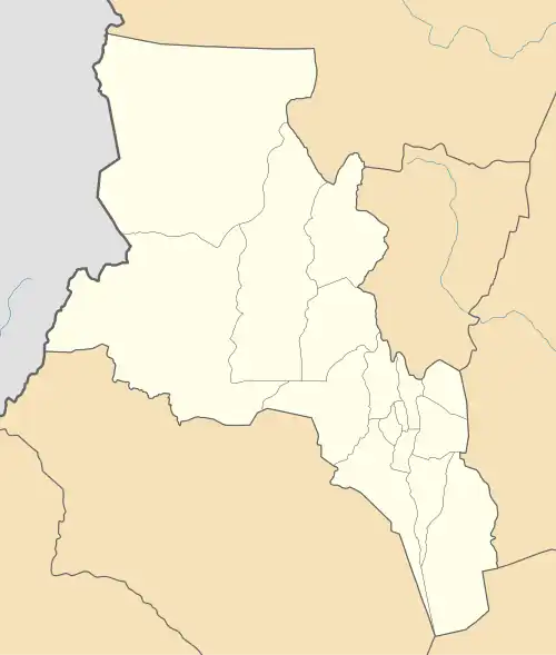 Ciudad de Andalgalá ubicada en Provincia de Catamarca