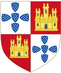 Escudo de armas del infante Alfonso de Portugal, señor de Portalegre.