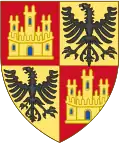 Escudo de armas usado por 1) Pedro de Castilla, hijo de Alfonso X de Castilla; 2) Pedro de Castilla, hijo de Sancho IV de Castilla; 3) Tello de Castilla, hijo ilegítimo de Alfonso XI de Castilla.
