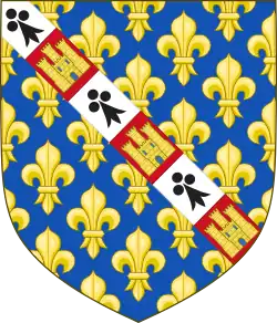 Escudo de armas de Luis II de Évreux.