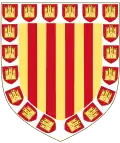 Escudo de armas del Alfonso de Aragón.