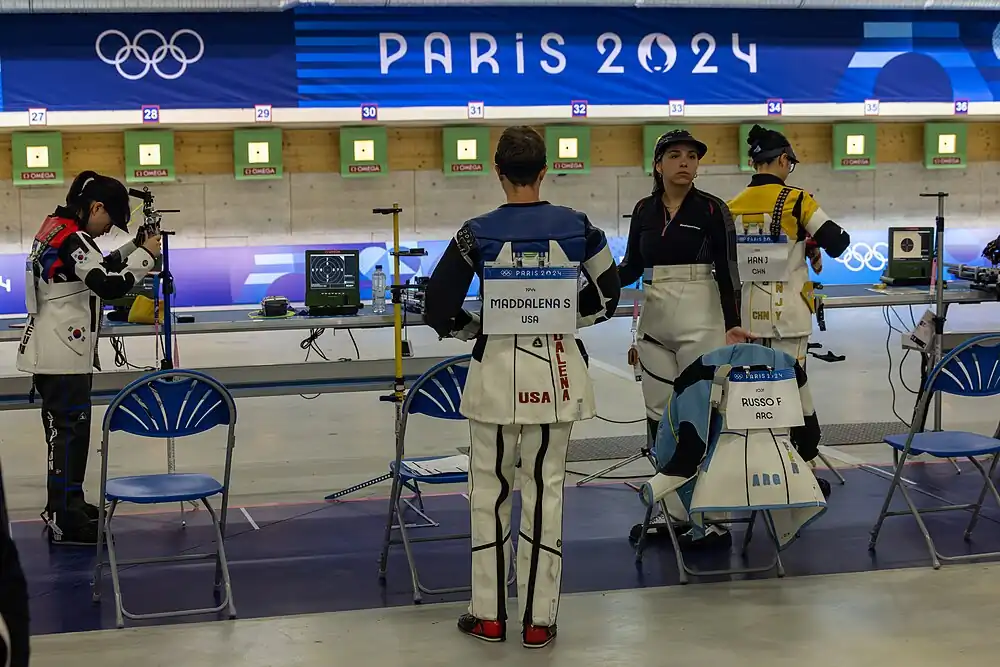 Fernanda Russo durante su participación en los Juegos Olímpicos de París 2024.