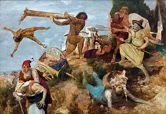 Ilustración de Arnold Böcklin (1901) para el Orlando furioso.