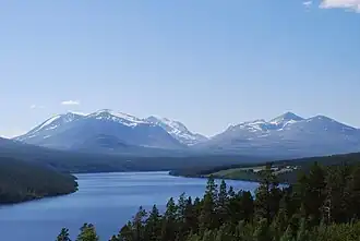La cadena montañosa Rondeslottet, en el Parque nacional Rondane.