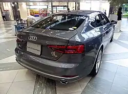 Vista posterior del Audi A5 Sportback F5