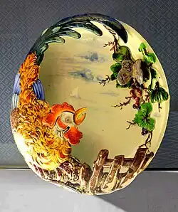 Auguste Majorelle, plato de decoración en fayenza de Lunéville
