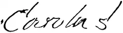 Firma de Carlos XII de Suecia