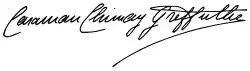 Firma de Élisabeth de Riquet de Caraman-Chimay