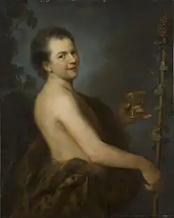 Autorretrato como Baco, de Alexis Grimou, 1728