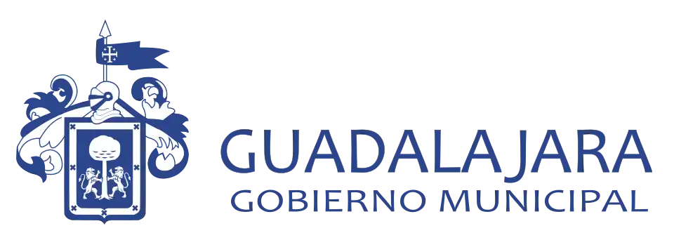 Escudo de armas de la ciudad de Guadalajara en logotipo de gobierno.