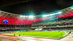 El partido de futbol entre Azerbaiyán e Italia, el 10 de octubre de 2015