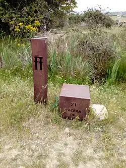 Azud de la Cacera de Navalcaz junto al Cordel de Santillana, antes de llegar al término de Gallococeado