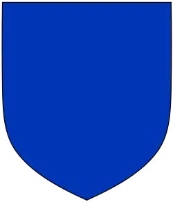 Blasón campado en azur.