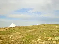 Vista de parte del camino de las cruces.