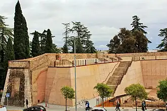 Flanco este; comienzo del baluarte visto desde el baluarte de San Pedro