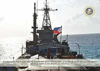 El BRP Sierra Madre en 2017.