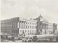 Palacio de Brunswick c. 1840.