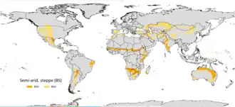 Climas semiáridos cálidos Climas semiáridos fríos