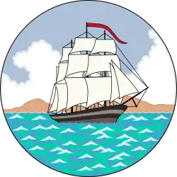 Escudo de armas de Guayana Británica (1875-1906)