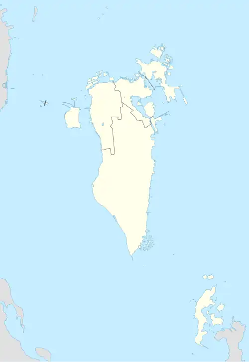 Manama ubicada en Baréin