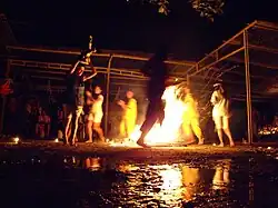 Baile en Candela, Sorte, 12 de octubre de 2006.