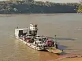 Balsa del paso internacional entre Puerto Rico (Argentina) y Puerto Triunfo (Paraguay)