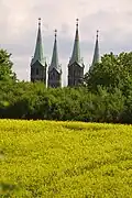Vista de la catedral de Bamberg.