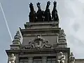 Cuadriga en la azotea del Banco en la Calle Alcalá