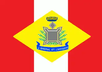 Proyecto de bandera del Estado de Amapá (1984), no utilizado.