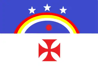 Bandera del Estado de Pernambuco, según una propuesta anterior (1911-1917).