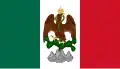 Bandera de guerra del Segundo Imperio mexicano (1865-1867)