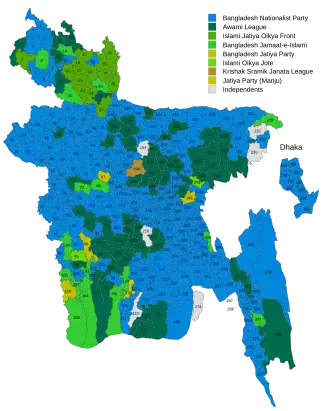 Elecciones generales de Bangladés de 2001
