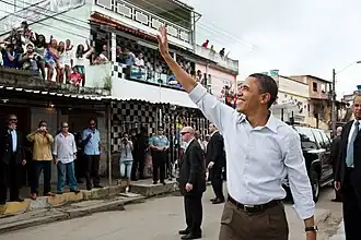 Barack Obama en Cidade de Deus.