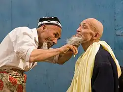 Barbero uigur de Kasgar.