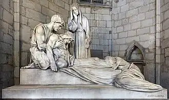 Sepultura (1920) en la catedral de Barcelona, de Josep Llimona