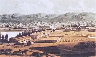 Barnaúl desde el Barnaúlka en 1850