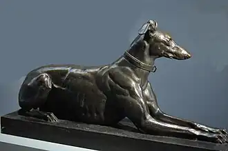 Galgo argelino, de Barye (1869).