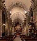 Nave interior desde el altar.