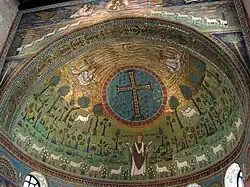 Ábside de San Apolinar de Rávena (mosaico bizantino)