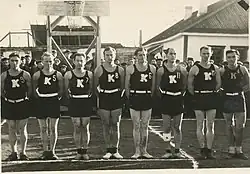 Equipo de baloncesto de presos políticos lituanos, Vorkutá, 1954.