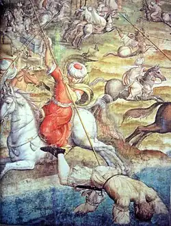 Escena de batalla en Túnez, 1535.