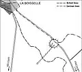 Plano de la mina de La Boisselle.