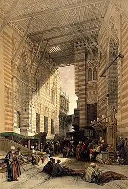 222. El Bazar de la Seda-Mercer o Complejo Sultán al-Ghuri, El Cairo.