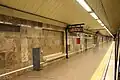 Andén de la estación antes de su reforma