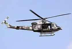 Bell 412EP, sobrevolando Santa Lucía.