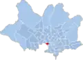 Mapa que sitúa Bella Vista en la ciudad de Montevideo