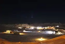 Bellingshausen de noche.