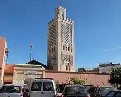 Minarete de la mezquita Ben Salah en Marrakesh, de la época meriní