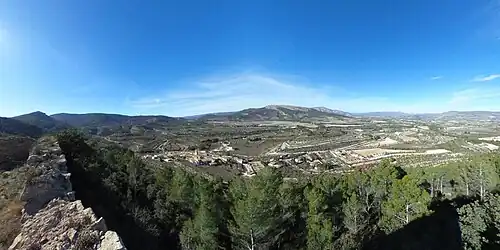Benifallim y tierras desde el castillo