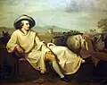 Goethe en la campiña romana, copia de Karl Bennert, a partir del original de Johann Heinrich Wilhelm Tischbein.